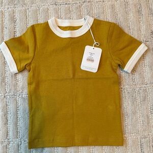Kids' Classic Yellow Tee with White Accents